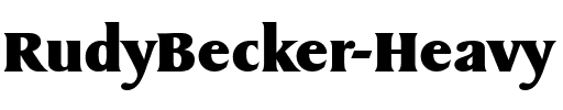 RudyBecker-Heavy Regular.ttf