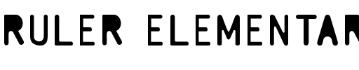 Ruler Elementary Normal.ttf