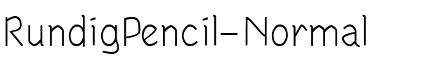 RundigPencil Normal.ttf