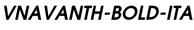 .VnAvantH  Bold Italic.ttf
