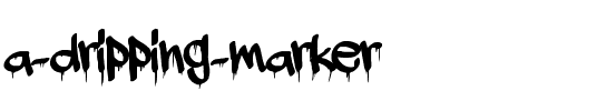 a dripping marker Regular.ttf