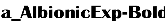 a_AlbionicExp Bold.ttf