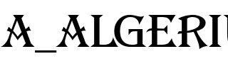 a_Algerius Regular.ttf