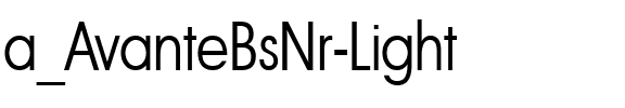 a_AvanteBsNr Light.ttf