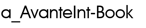 a_AvanteInt Book.ttf
