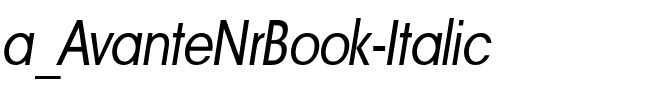 a_AvanteNrBook Italic.ttf
