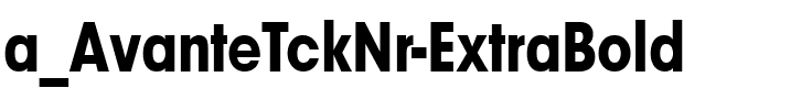 a_AvanteTckNr ExtraBold.ttf