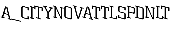 a_CityNovaTtlSpDnLt Regular.ttf