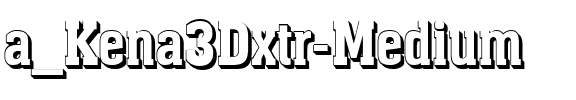 a_Kena3Dxtr Medium.ttf