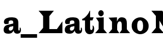 a_LatinoNr Regular.ttf