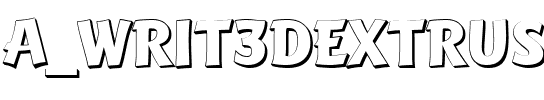 a_Writ3Dxtr Regular.ttf