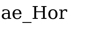 ae_Hor Regular.ttf