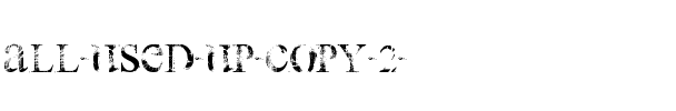 all used up Normal.ttf