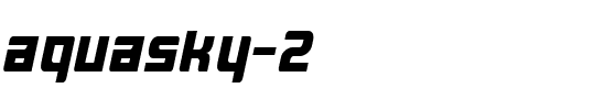 aquasky 2.0 ALP Italic.ttf