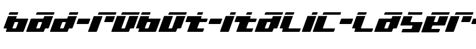 bad robot italic laser Italic Laser.ttf