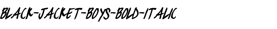 black jacket boys Bold Italic.ttf