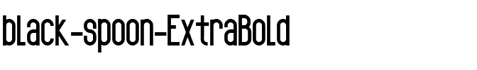 black spoon ExtraBold.ttf