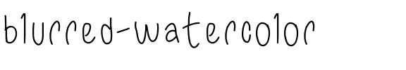 blurred watercolor Regular.ttf