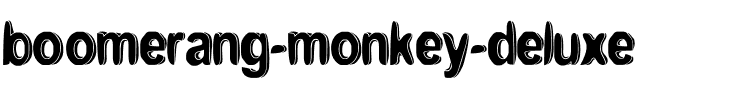 boomerang monkey deluxe. normal.ttf