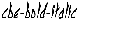 cbe Bold Italic.ttf