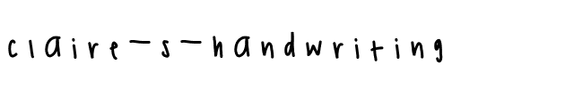 claire's handwriting Medium.ttf