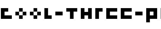 cool three pixels Regular.ttf