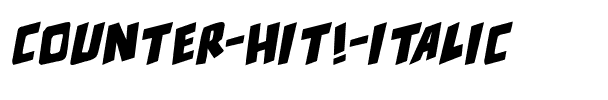 counter hit! Italique.ttf