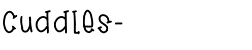 cuddles _.ttf