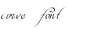 curve font Regular.ttf