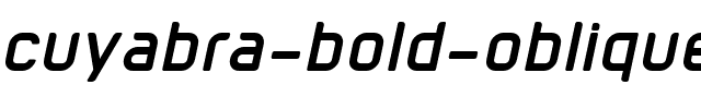 cuyabra bold oblique.otf
