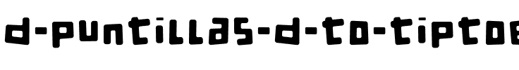 d puntillas D to tiptoe Regular.ttf