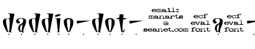 daddio dot (eval) Regular.ttf