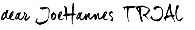 dear_JoeHannes_TRIAL Regular.otf