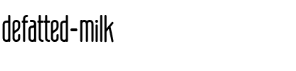 defatted milk Regular.ttf