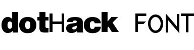 dotHack//FONT dotHack//FONT.ttf