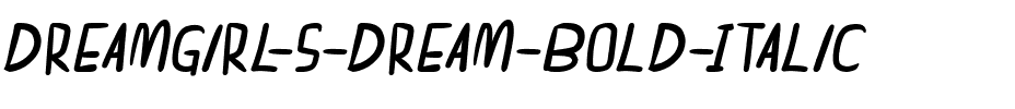 dreamgirl's dream Gras Italique.ttf