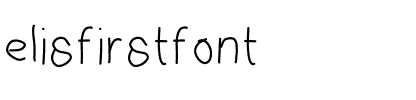 elisfirstfont Medium.ttf