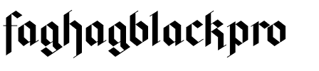faghagblackpro Regular.otf