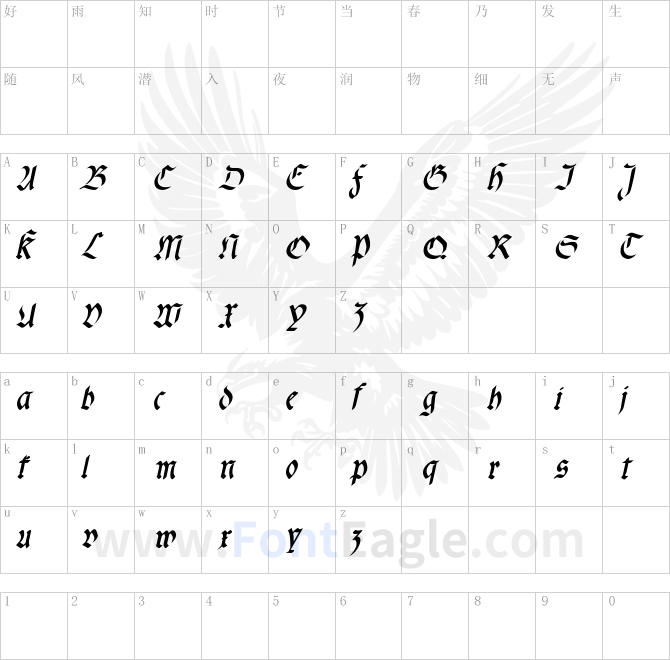 fracta-Condensed-Bold-Italic
