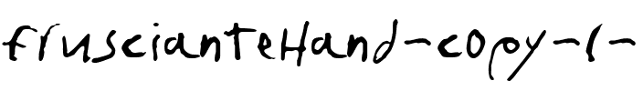 fruscianteHand Regular.ttf