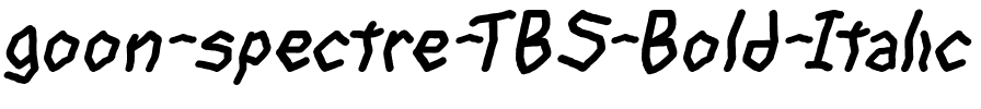 goon spectre TBS Gras Italique.ttf
