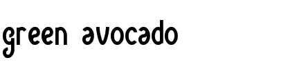 green avocado Normal.ttf