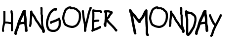 hangover monday Normal.ttf