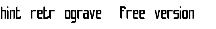 hint-retrò_free-version Normal.ttf