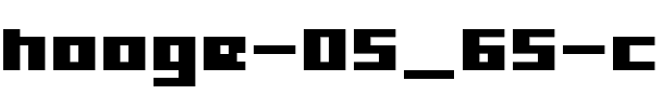 hooge 05_65 Regular.ttf