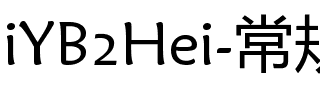 iYB2Hei 常规.ttf