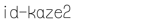 id-kaze2 Regular.ttf