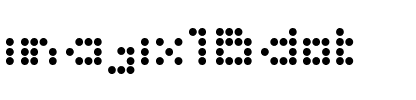 imajix 16 dot Regular.otf