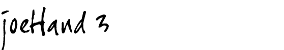 joeHand 3 Regular.ttf
