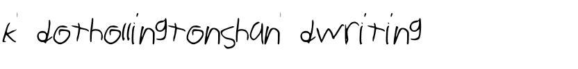 kdothollingtonshandwriting Medium.ttf